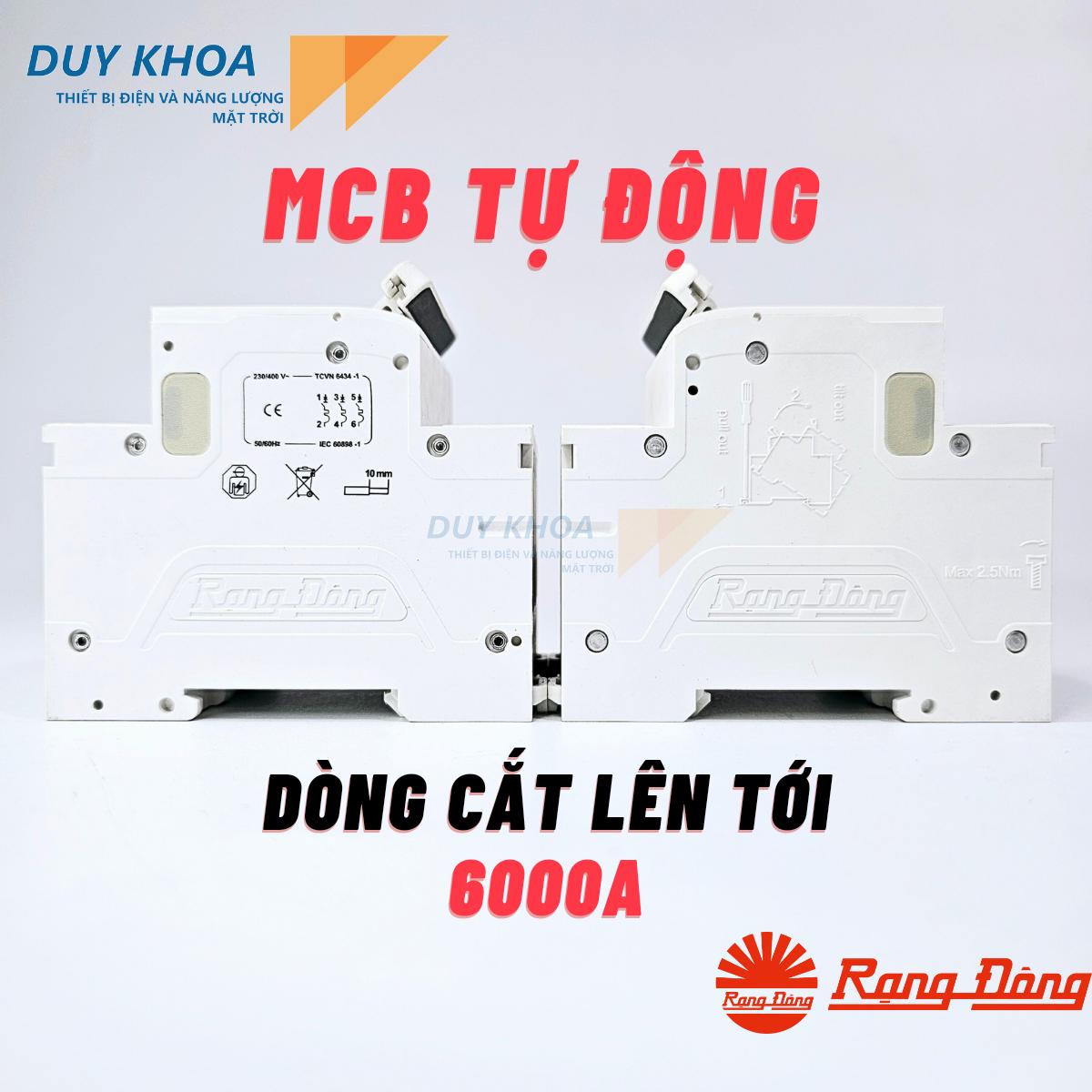 MCB Rạng Đông Chống quá tải