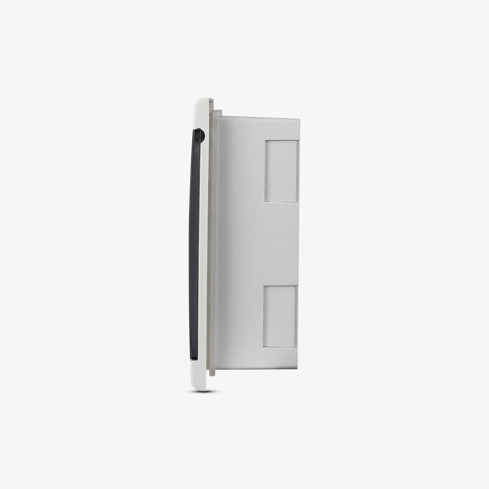 Tủ điện âm tường Rạng Đông Đế nhựa, mặt ốp - mặt che nhựa ABS - PC chống va đập vượt trội, chịu nhiệt cao, cách điện tốt