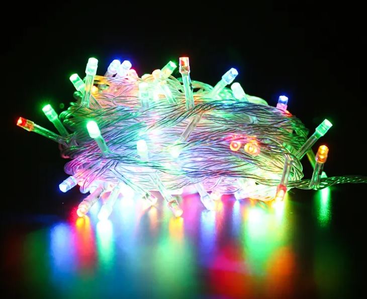 Dây Đèn Led Chớp Nháy dài 8m Nhiều Màu - Đèn Trang Trí Noel, Giáng Sinh, Ngày Lễ Tết