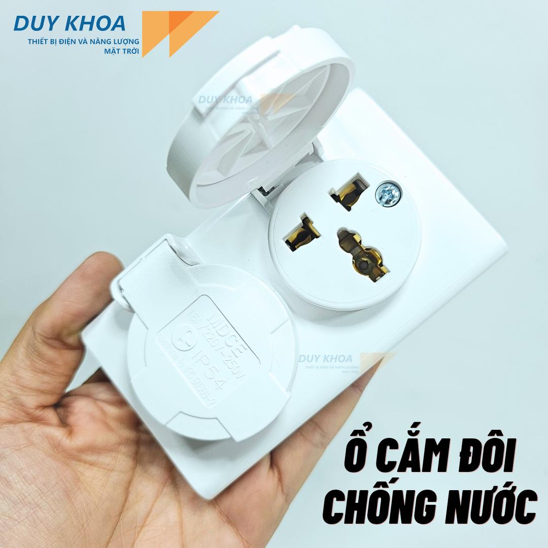 Ổ Cắm Đôi 3 Chấu Có Tiếp Địa Chống Nước IP54 32A/220V-250V MDCE