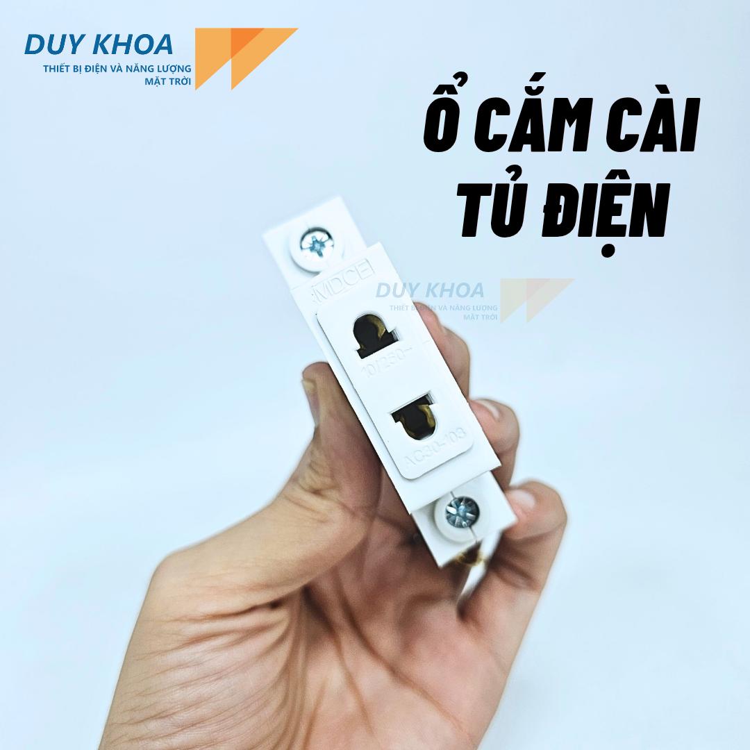Ổ Cắm Gài Tủ Điện - 3 chấu 2 chấu Dòng 16A DIN Rail