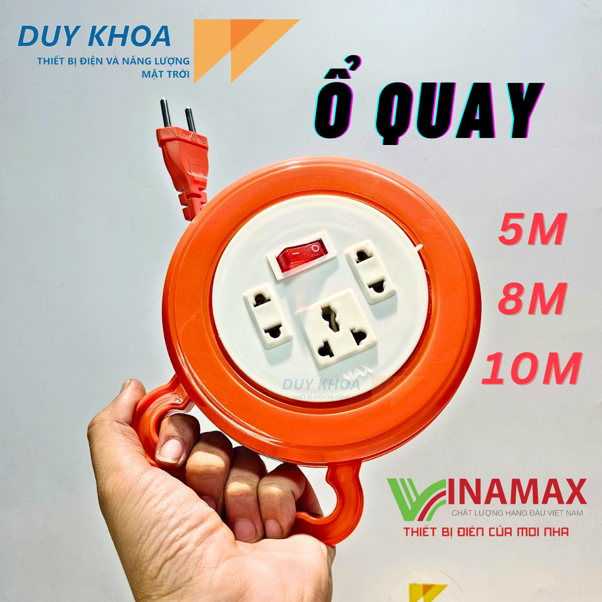 Ổ quay 3 lỗ có công tắc 2200W Vinamax