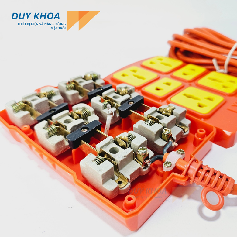 Ổ cắm điện 6 lỗ lõi sứ Vinamax Không dây, dây 3m, dây 5m | Máy giặt, tủ lạnh