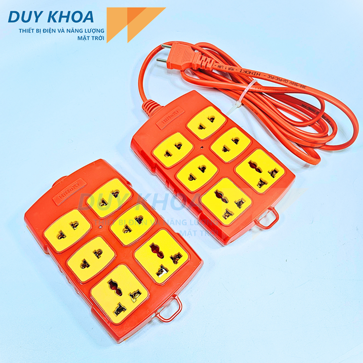 Ổ cắm điện 6 lõi sứ Hinoki – Bền chắc, chịu tải tốt, an toàn cho gia đình