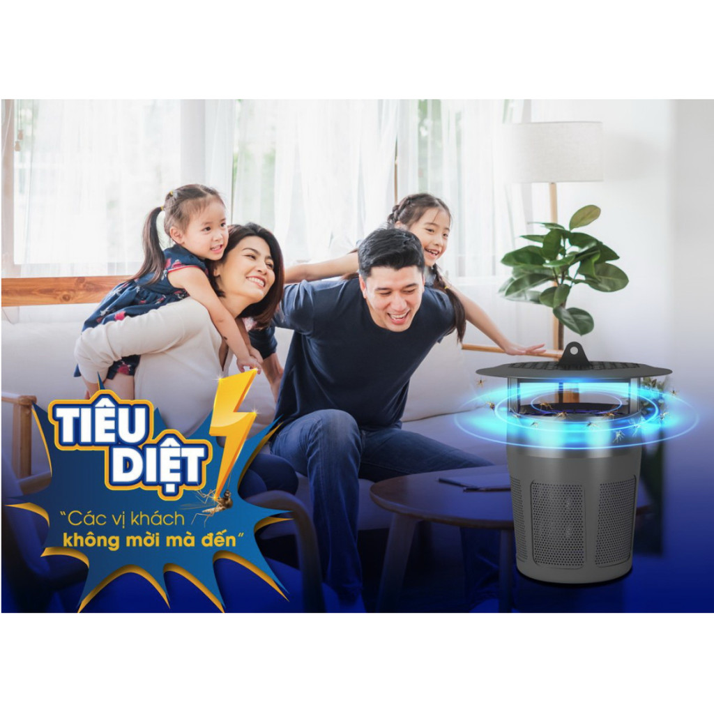 Đèn bắt muỗi Rạng Đông thông minh hiệu quả DBM01-5W