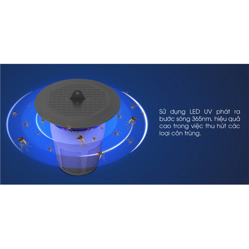 Đèn bắt muỗi Rạng Đông thông minh hiệu quả DBM01-5W