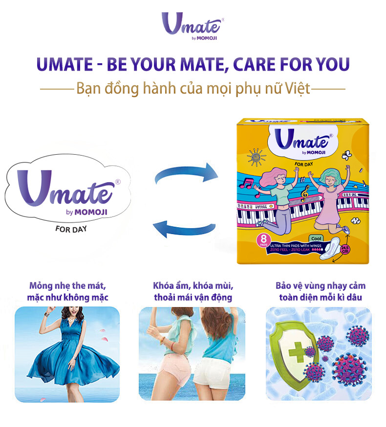 Combo 2 Băng Vệ Sinh Ban Ngày Umate 24.5cm