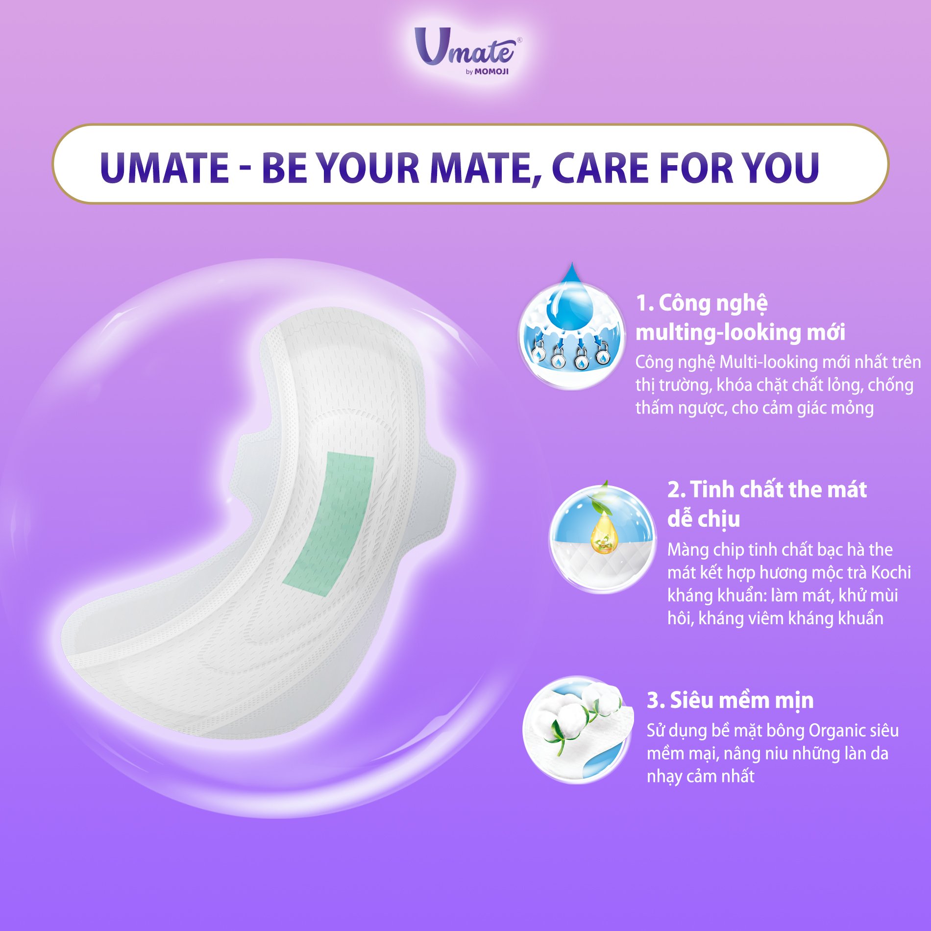 Băng Vệ Sinh Umate Ban Ngày - 24.5cm