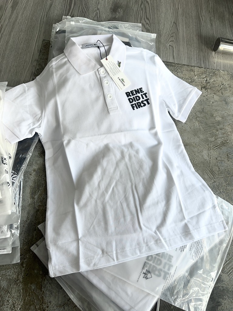 Áo polo lacoste trắng 115