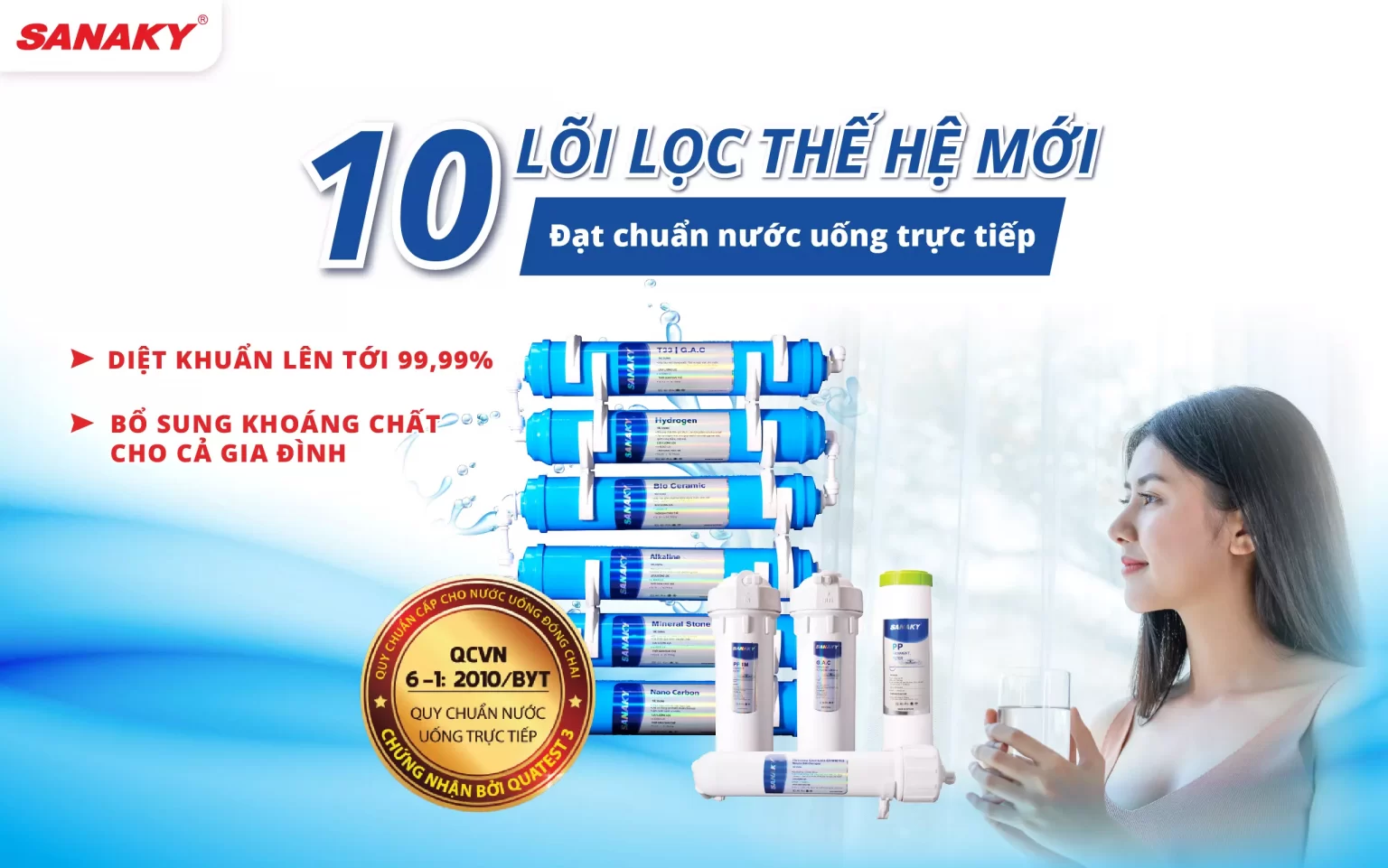 Máy lọc nước Sanaky VH-4102VD