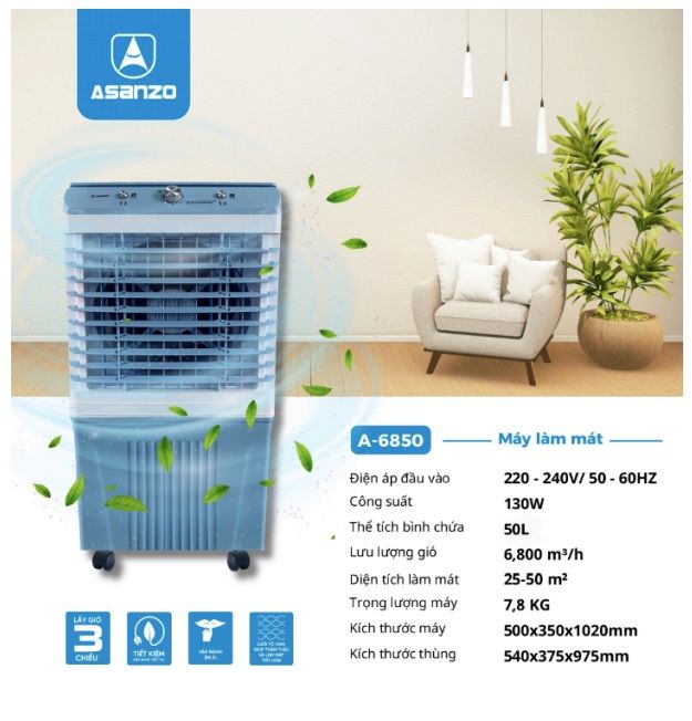 Máy làm mát không khí Asanzo A-6850