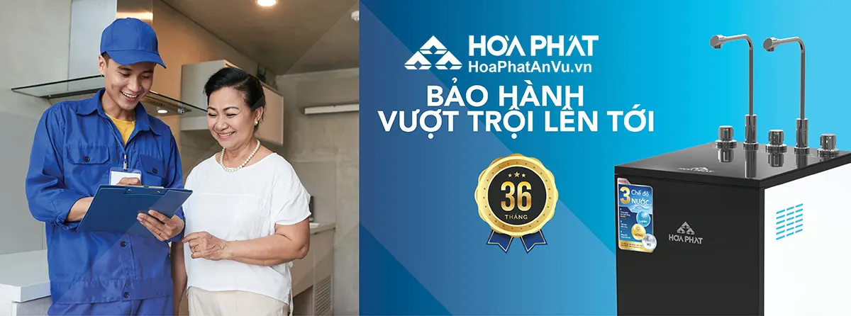 Máy lọc nước RO nóng nguội lạnh Hòa Phát HPN638