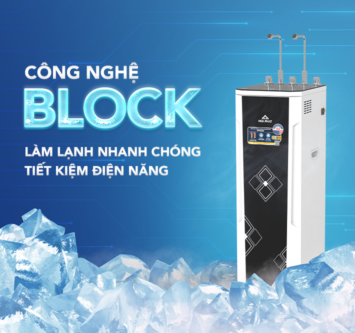 Máy lọc nước RO nóng nguội lạnh Hòa Phát HPN668
