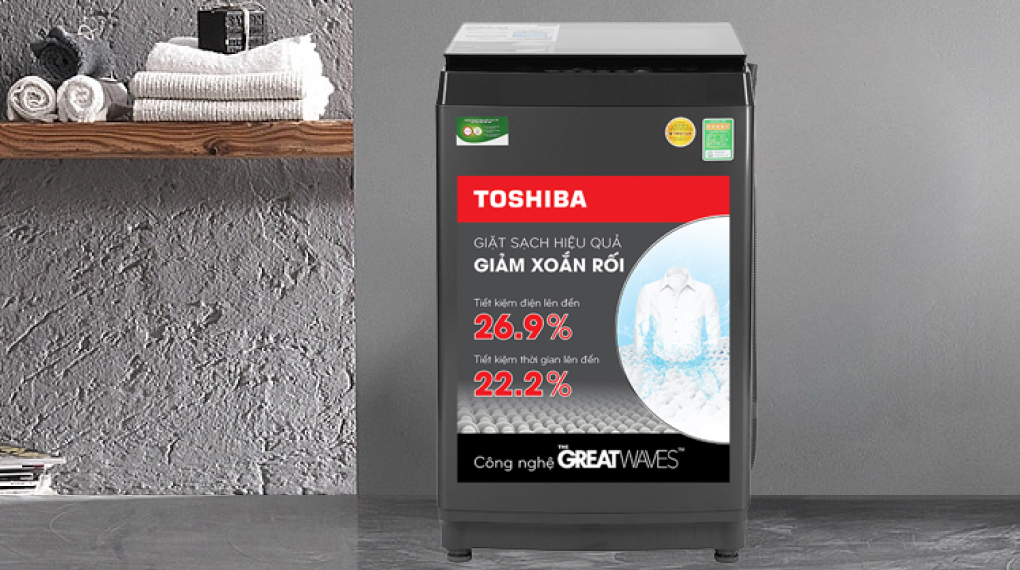 Máy Giặt Toshiba Inverter 9 Kg AW-DK1000FV (KK)