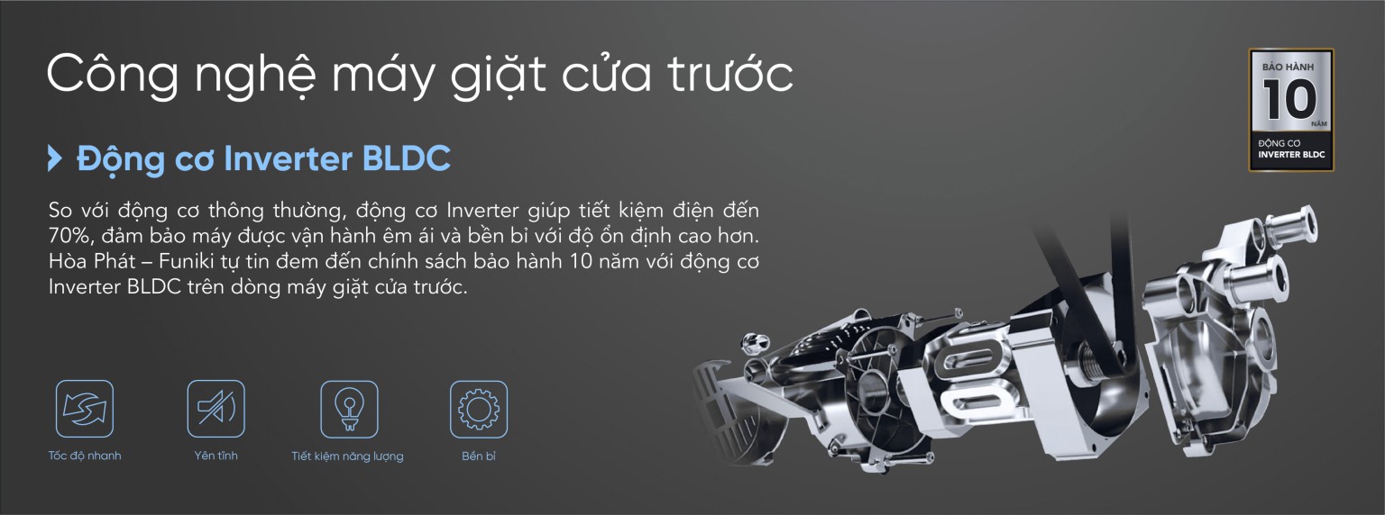 Máy giặt cửa trước Funiki HWM F885ADG