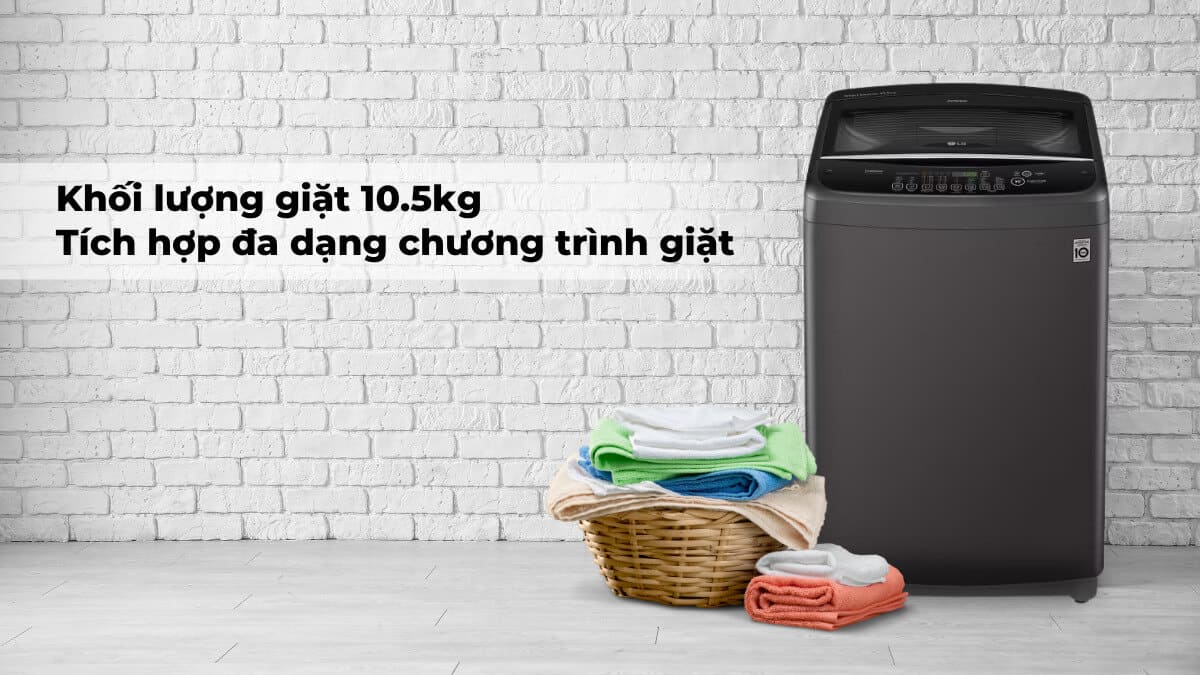 Máy giặt LG TurboDrum Inverter 10.5 kg T2350VSAB