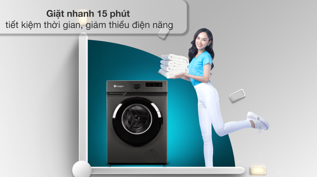 Máy giặt Casper Inverter 9 Kg WF-9VG1