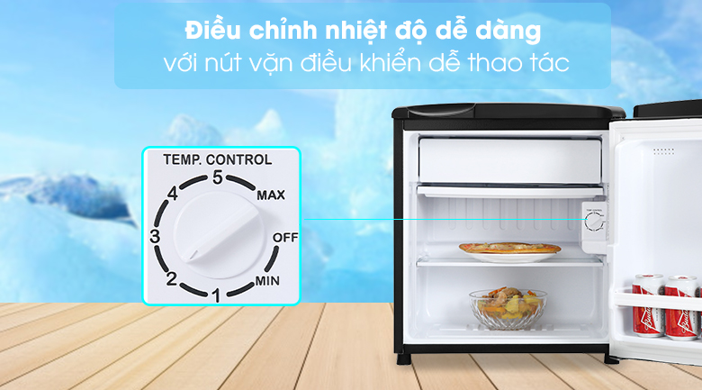 Tủ lạnh Aqua 50 lít AQR-D59FA (BS)