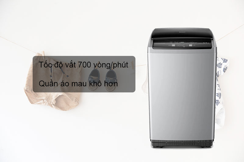 Máy giặt Sharp 8.5 Kg ES-Y85HV-S