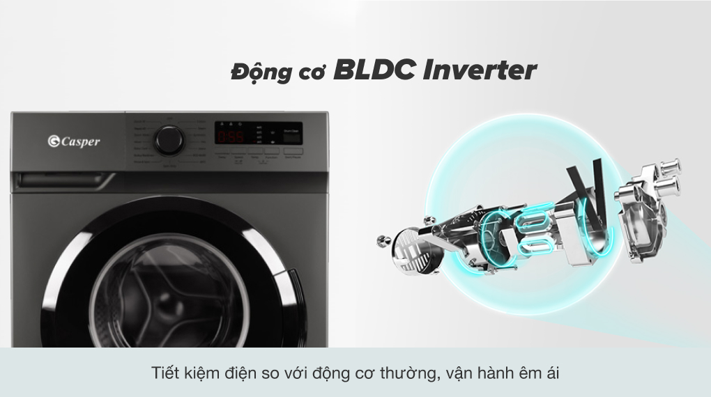 Máy giặt Casper Inverter 9 Kg WF-9VG1