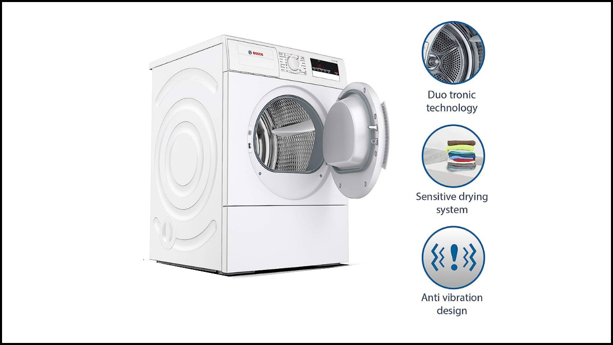 Một số công nghệ hiện đại tích hợp trên máy sấy Bosch