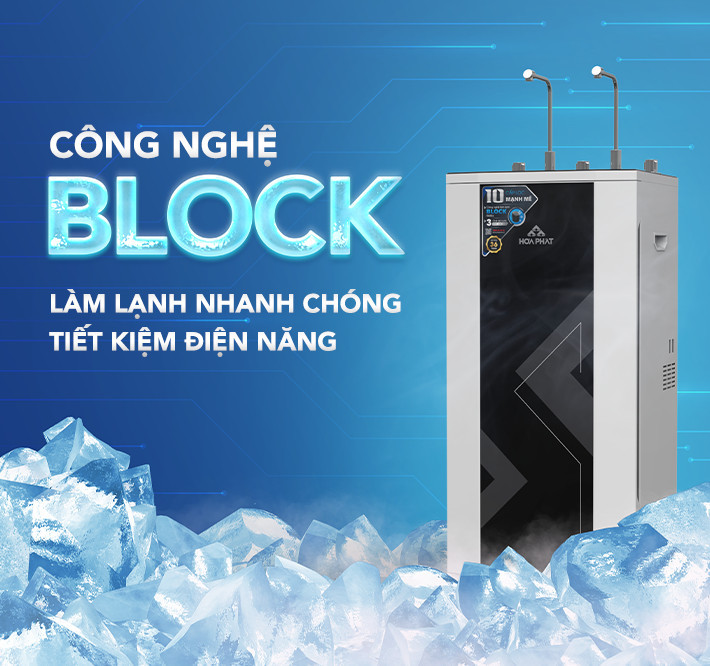 Máy lọc nước RO nóng nguội lạnh Hòa Phát HPN638