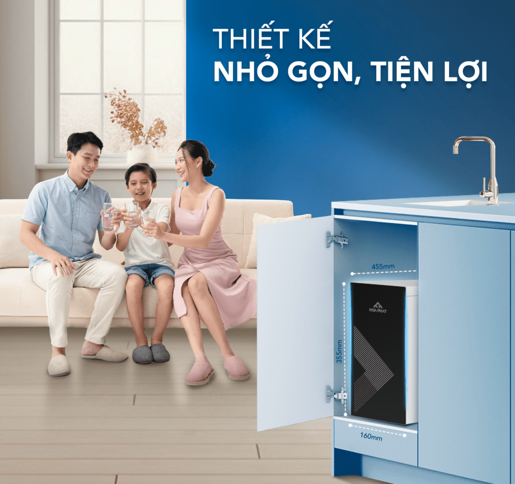 Máy lọc nước RO để gầm Hòa Phát HPU488