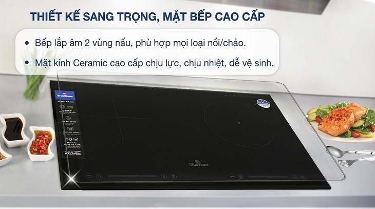 Bếp từ hồng ngoại lắp âm BlueStone ICB-6911 được làm từ chất liệu cao cấp