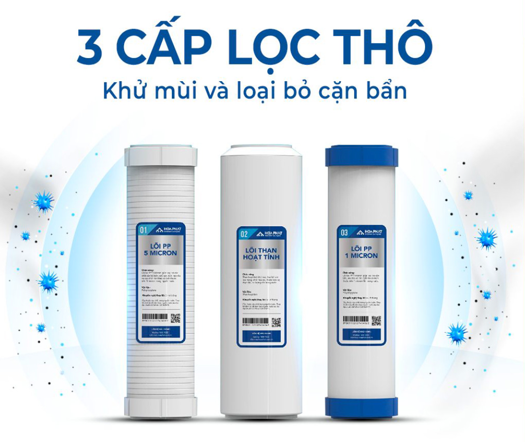 Máy lọc nước RO nóng nguội lạnh Hòa Phát HPN629