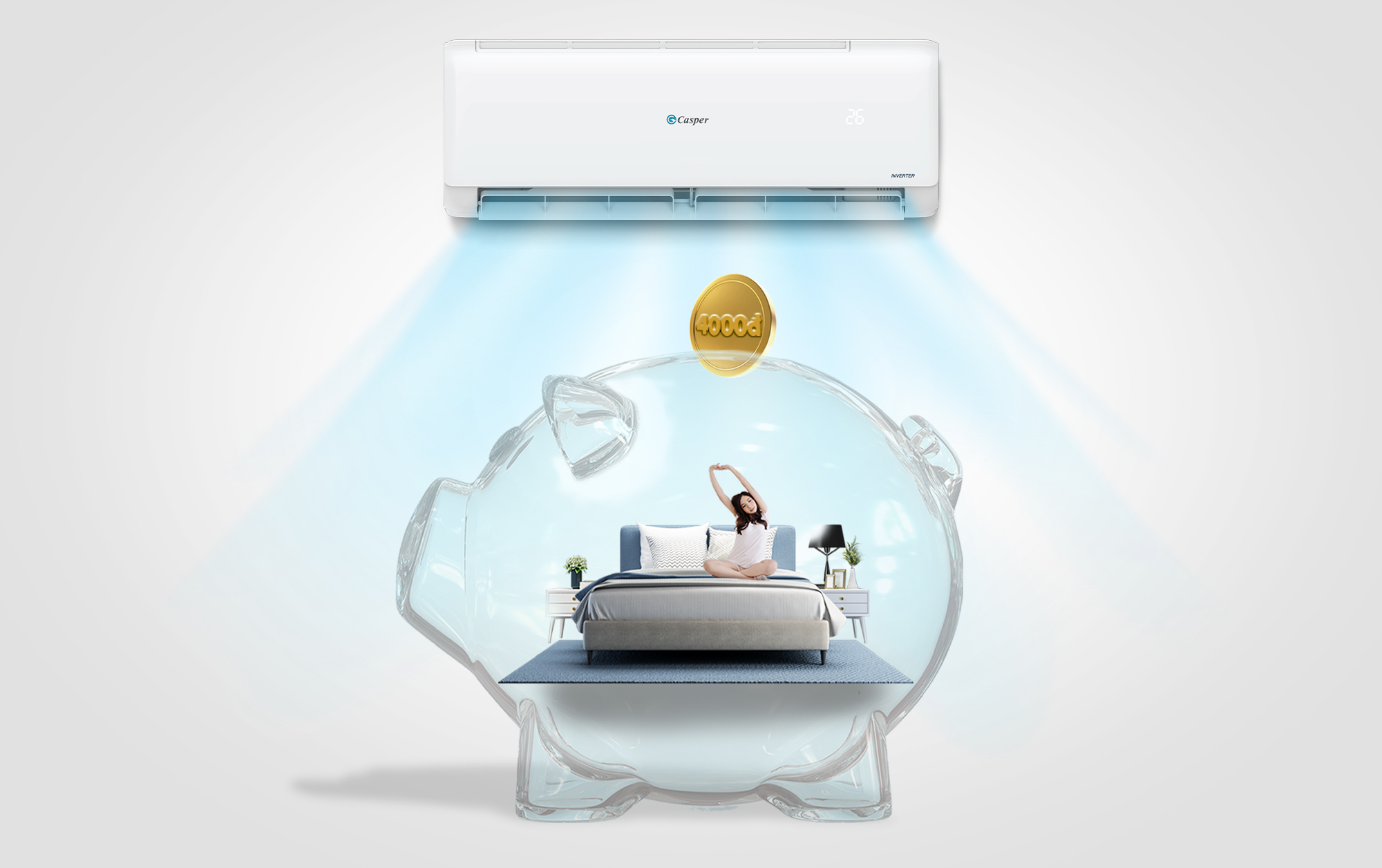 Máy lạnh Casper Inverter 1 HP TC-09IS36