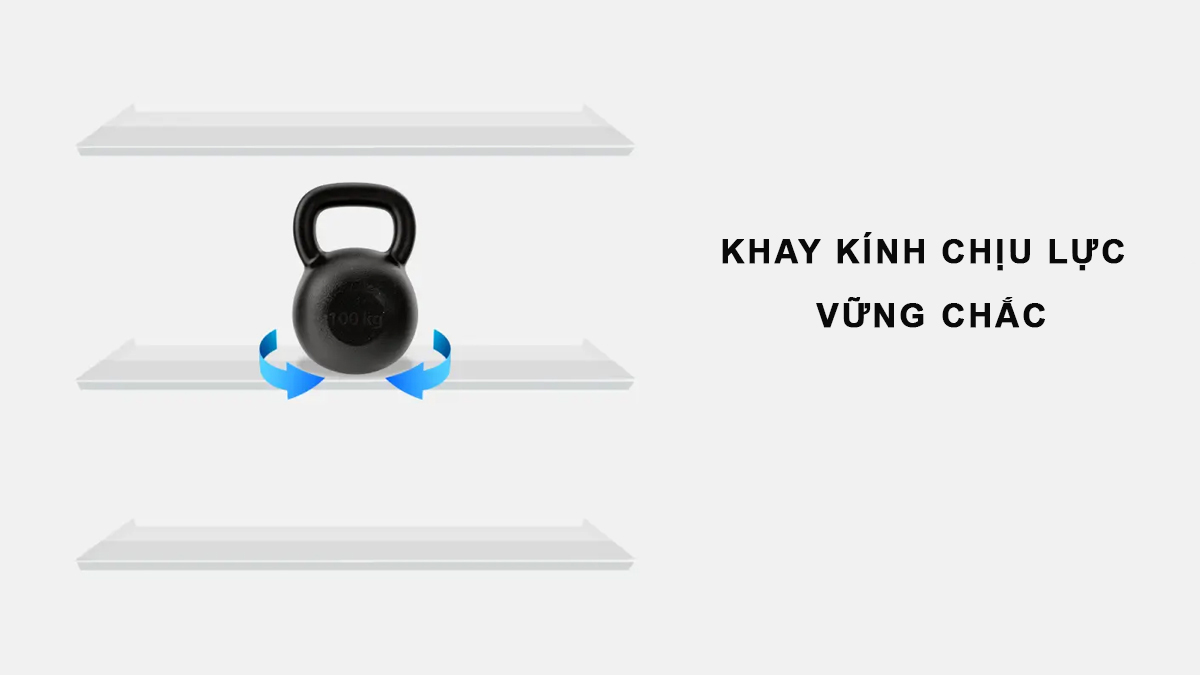 Khay kính chịu lực của Tủ Lạnh Aqua 90 Lít AQR-D99FA (BS)