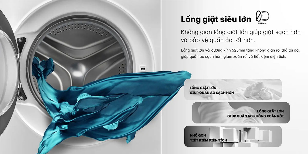 Lồng giặt siêu lớn