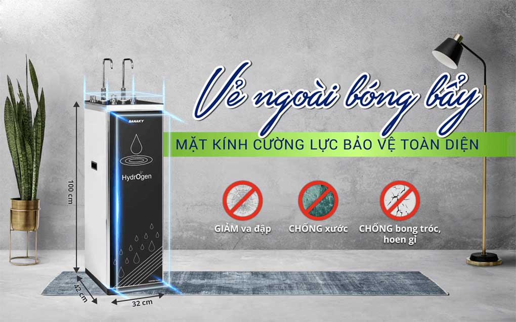 Máy lọc nước nóng lạnh Sanaky VH-102HP kiểu Slim nhỏ gọn