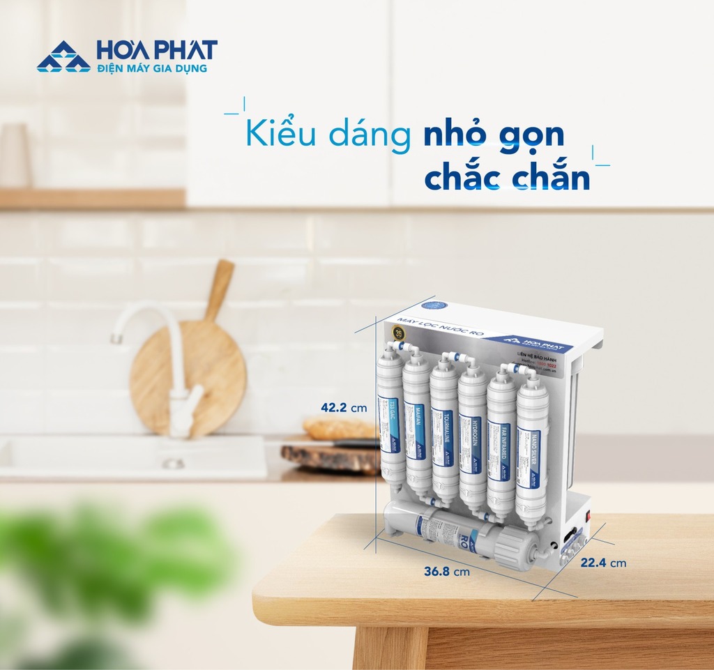 Máy lọc nước RO để gầm không chân Hòa Phát HWU3A1022