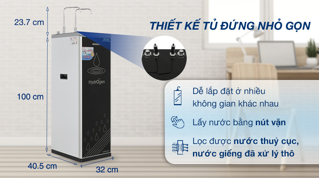 Máy lọc nước Sanaky VH-5020VD nóng nguội 11 lõi
