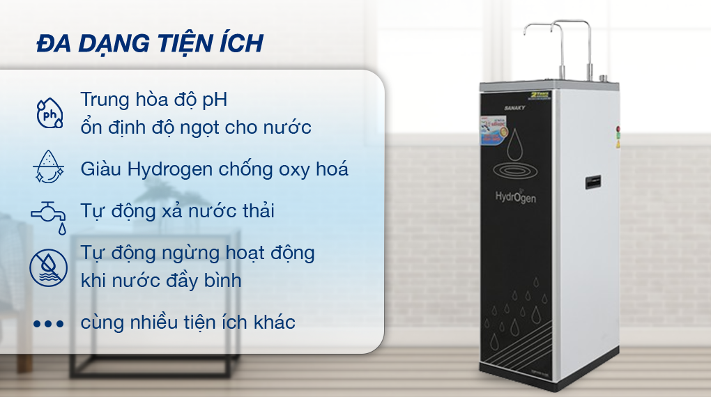Máy lọc nước Sanaky VH-5020VD nóng nguội 11 lõi