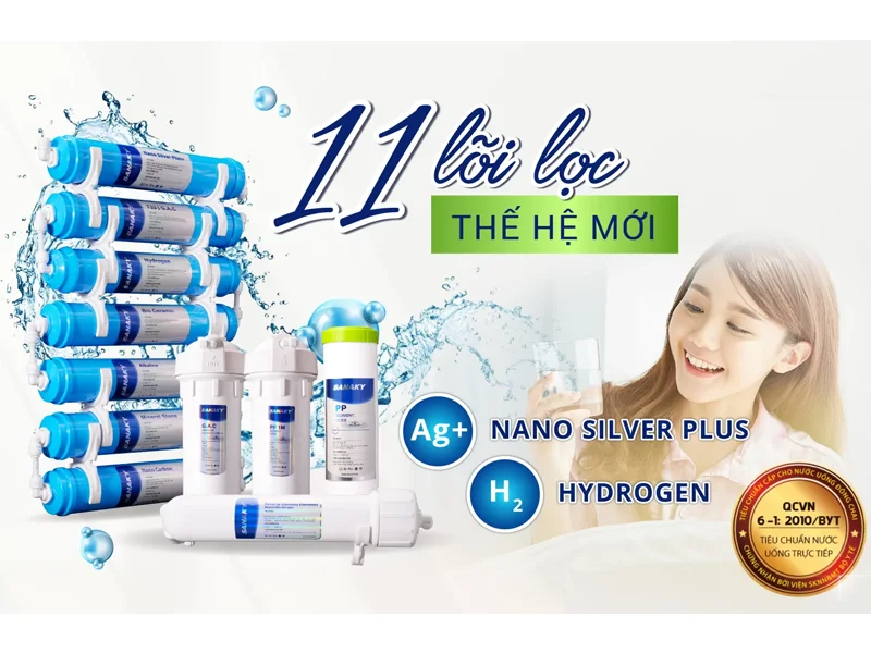 Sanaky VH-102HP tích hợp 11 lõi lọc vượt trội 