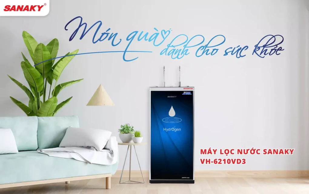 Máy lọc nước Sanaky VH-6210VD3 có thiết kế sang trọng