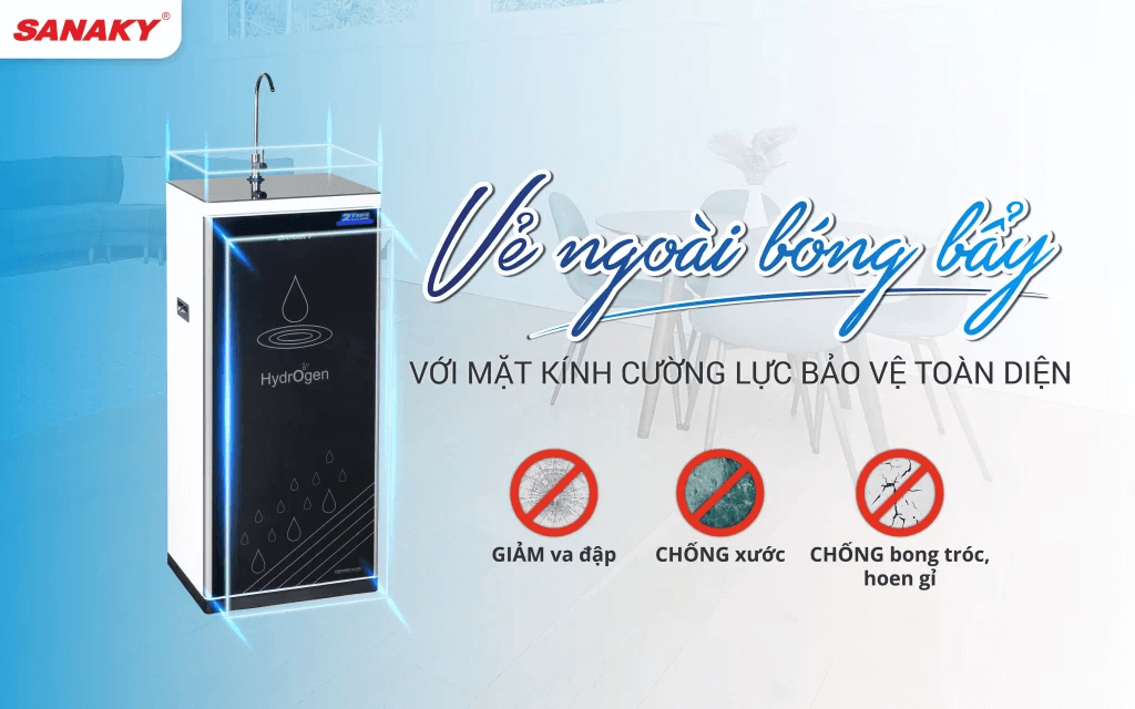 Thiết kế cao cấp, sang trọng của máy lọc nước VH-201HY