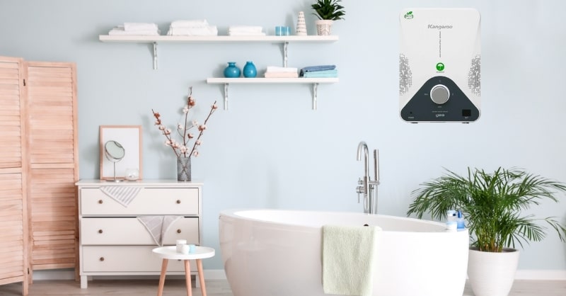 Bình nước nóng Kangaroo làm nóng với công suất cao giúp bạn có nước ấm sử dụng mọi lúc