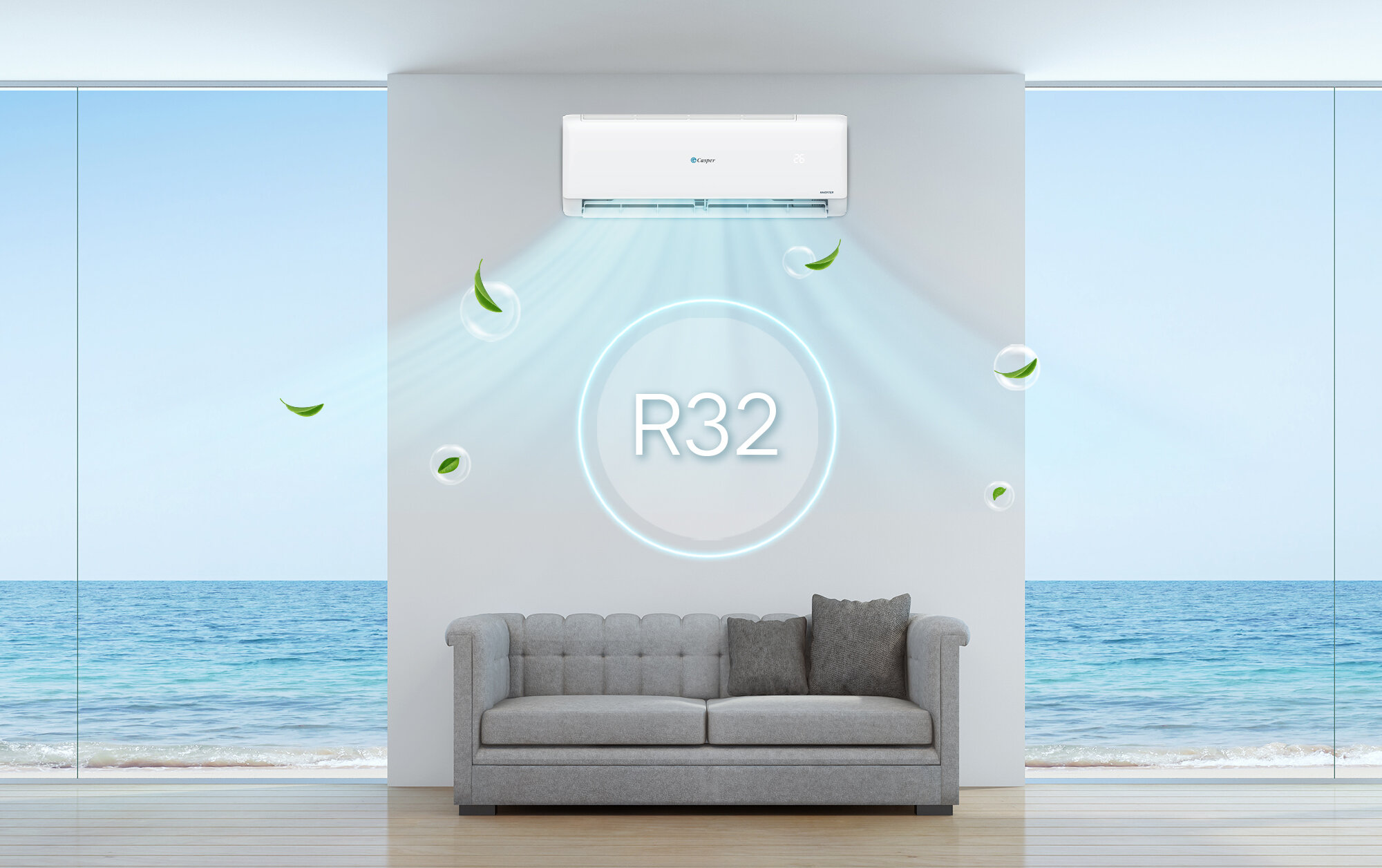 Máy lạnh Casper Inverter 1 HP TC-09IS36