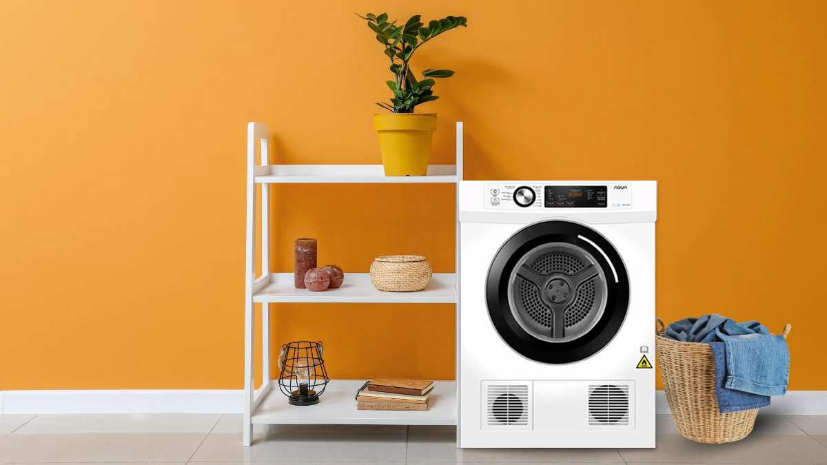 Máy sấy thông hơi AQUA 7 Kg AQH-V700F có thiết kế sang trọng và hiện đại