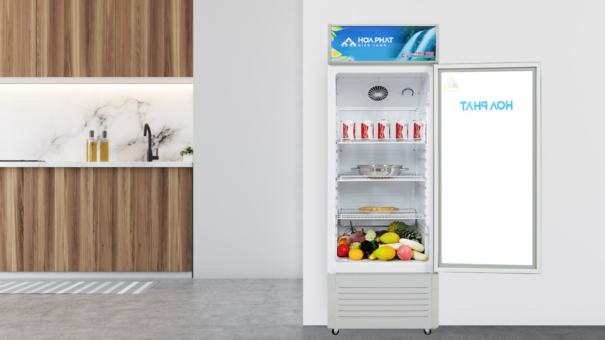 Tủ mát Hòa Phát sở hữu thiết kế tối giản