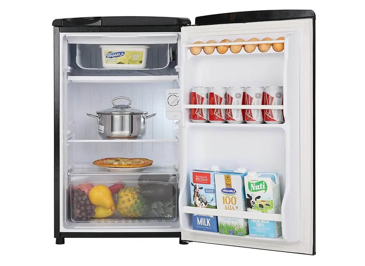 Tủ Lạnh Aqua 90 Lít AQR-D99FA (BS) có dung tích lý tưởng
