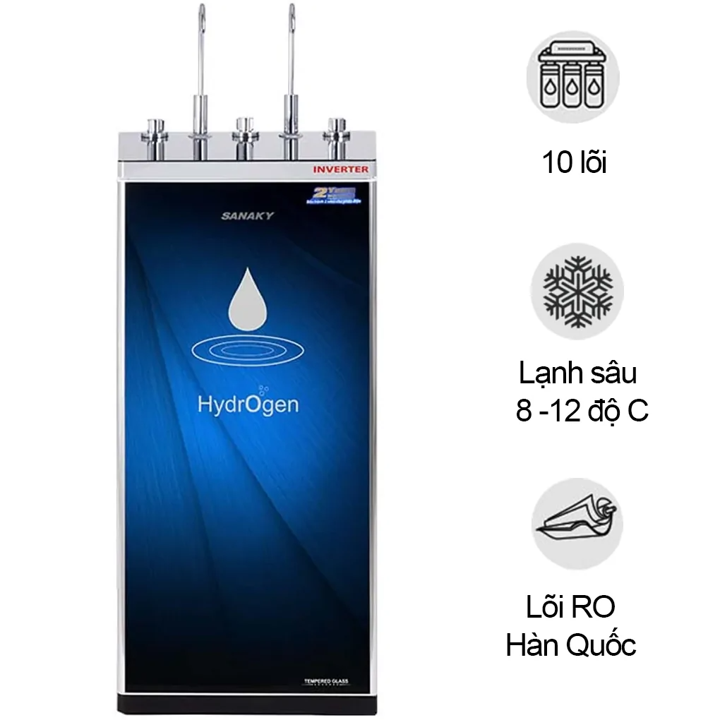 Sử dụng núm nặn và vòi nước hoàn toàn bằng inox cao cấp
