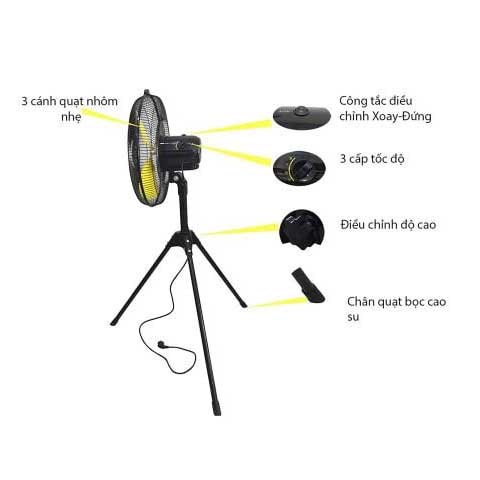 Quạt đứng công nghiệp 18 inch Stanley