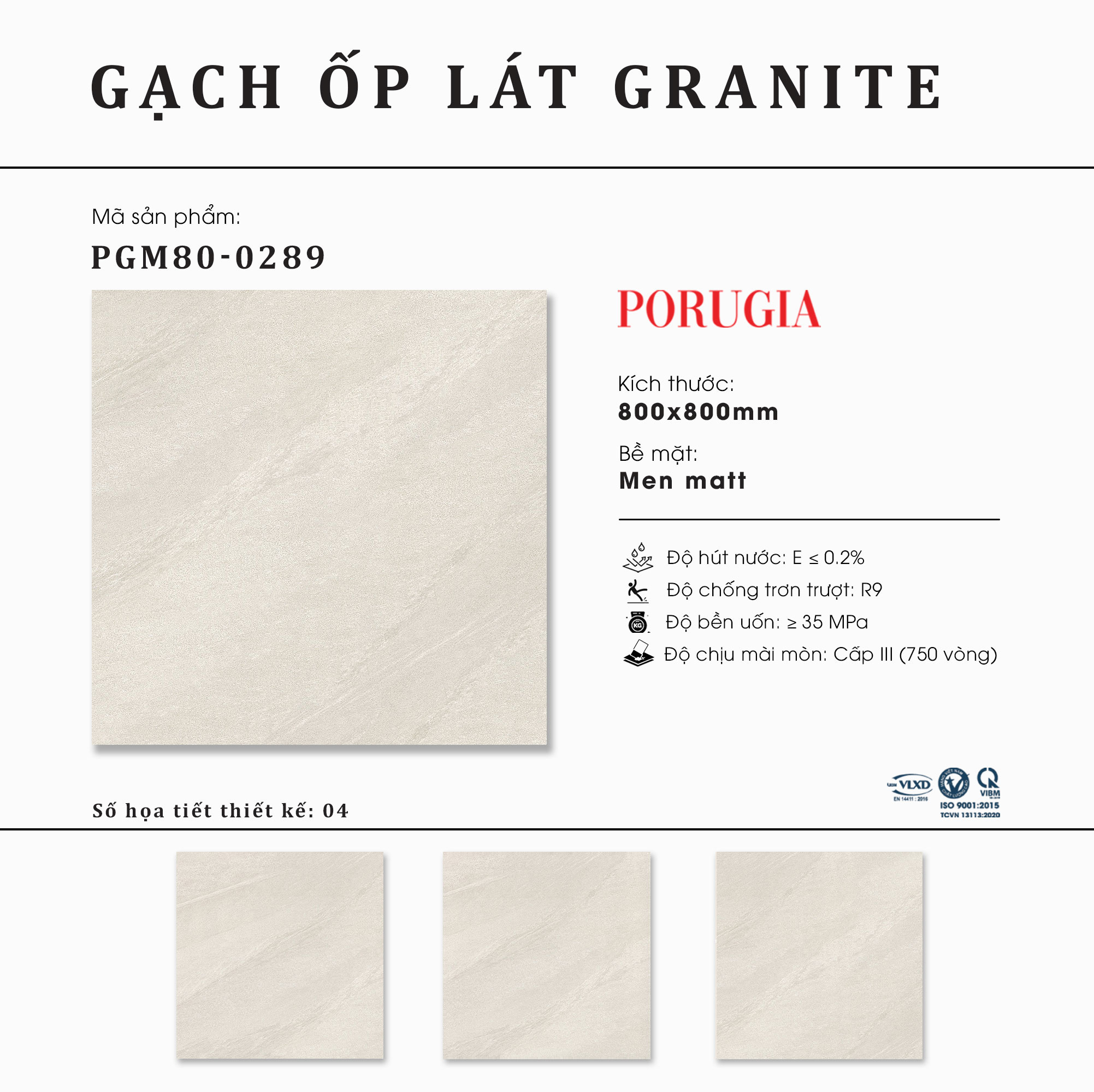 Gạch granite cao cấp Thạch Bàn PGM80-0289