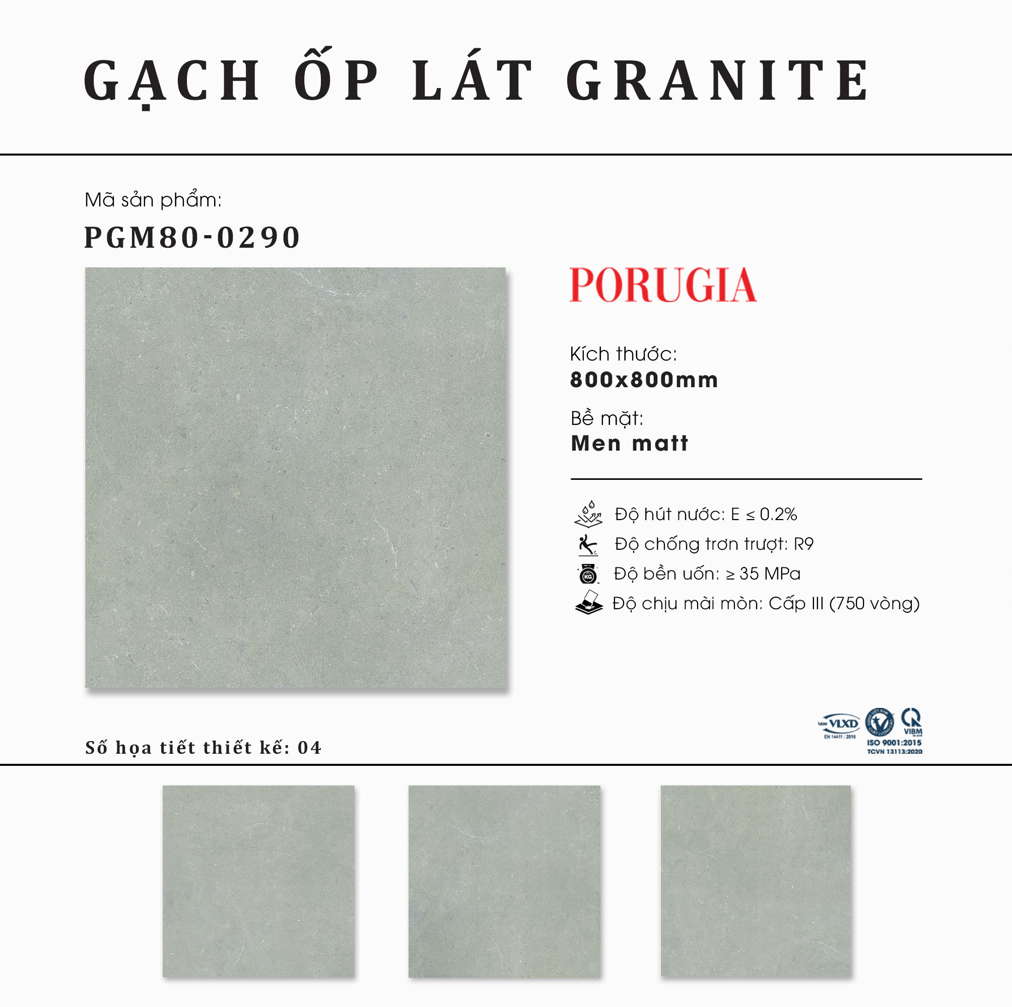 Gạch granite cao cấp Thạch Bàn PGM80-0290