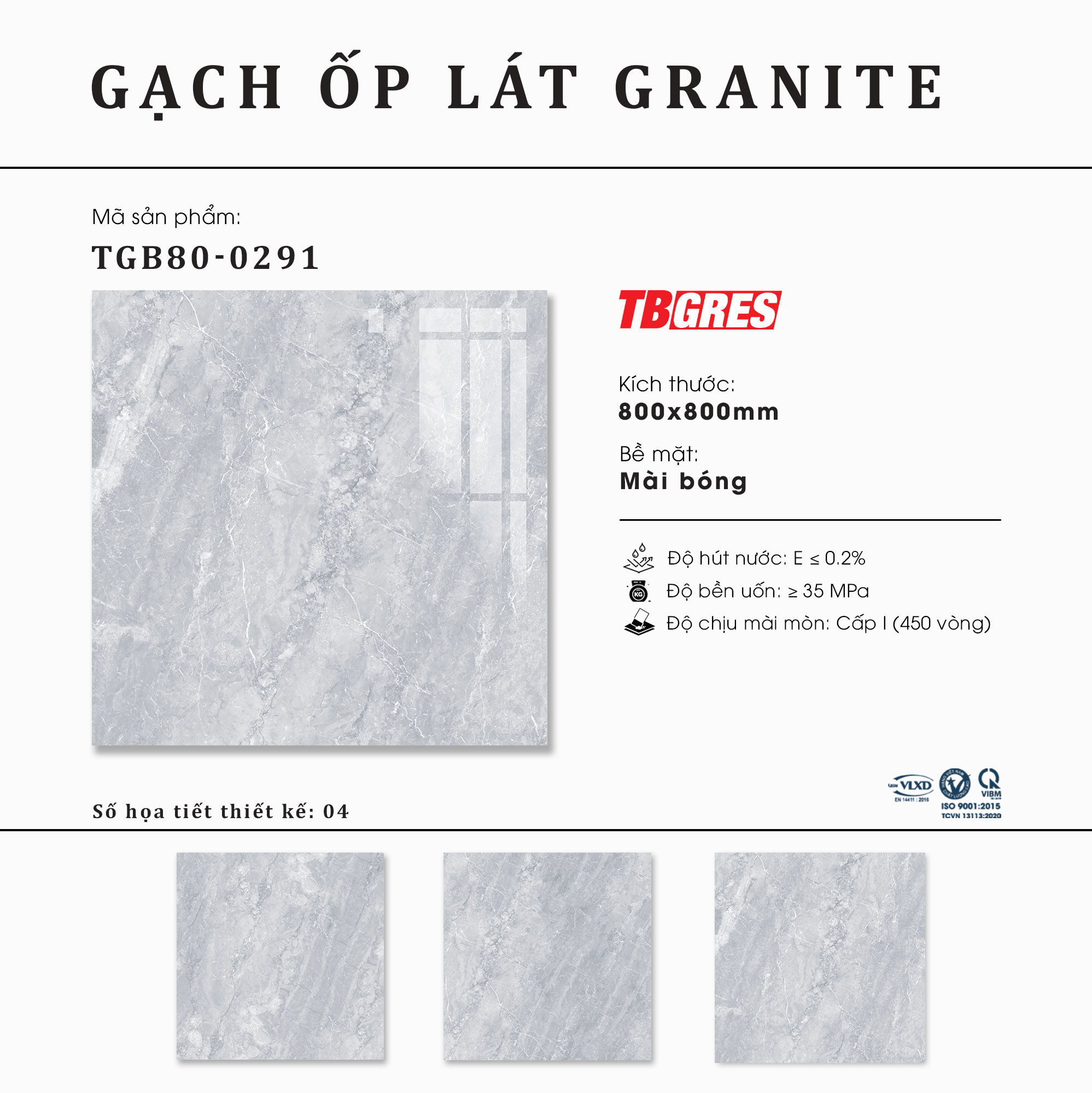 Gạch granite 800x800 Thạch Bàn TGB80-0291