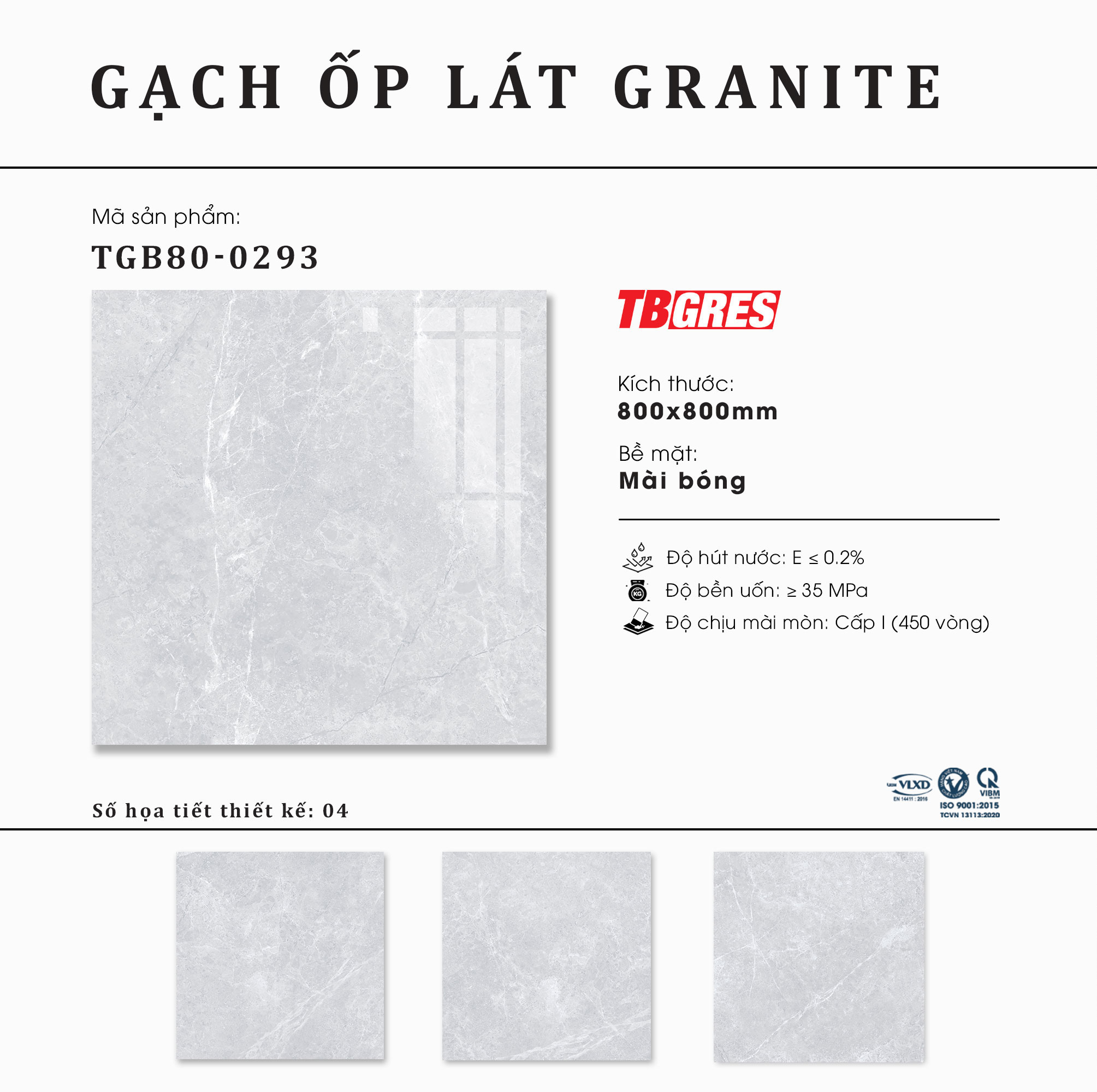 Gạch granite 800x800 Thạch Bàn TGB80-0293